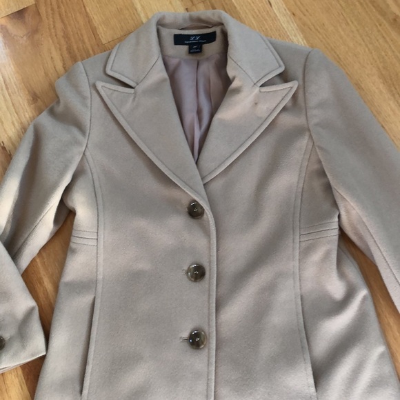 Loro Piana Quiet Luxuryy Tan Peacoat Single Breasted Italian Wool Winter Coat - Picture 2 of 8